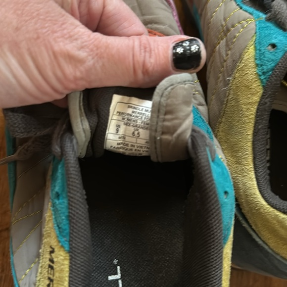 Leather fabric combo Merrill shoes - Picture 4 of 5